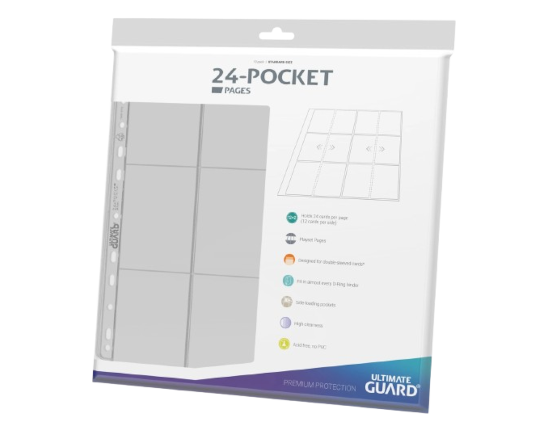 Pocket Page - Side Loading 24 Tasche (10) - Trasparenti (Quadrow) - Ultimate Guard
