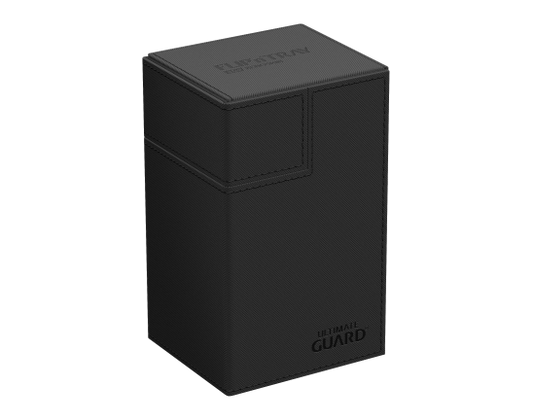 Deck Box - Flip'n'Tray XenoSkin 80+ Black - Standard Size - Ultimate Guard