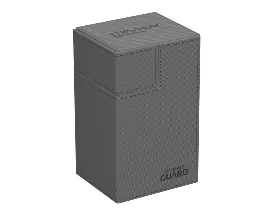 Deck Box - Flip'n'Tray XenoSkin 80+ Grey - Standard Size - Ultimate Guard