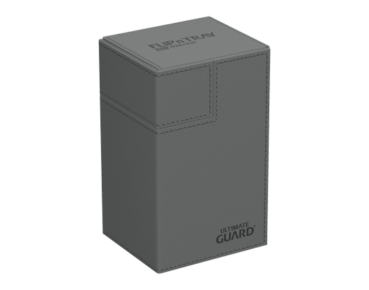 Deck Box - Flip'n'Tray XenoSkin 80+ Grey - Standard Size - Ultimate Guard