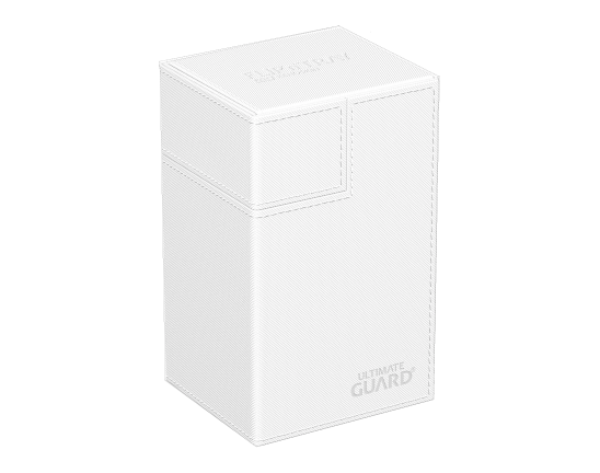 Deck Box - Flip'n'Tray XenoSkin 80+ White - Standard Size - Ultimate Guard